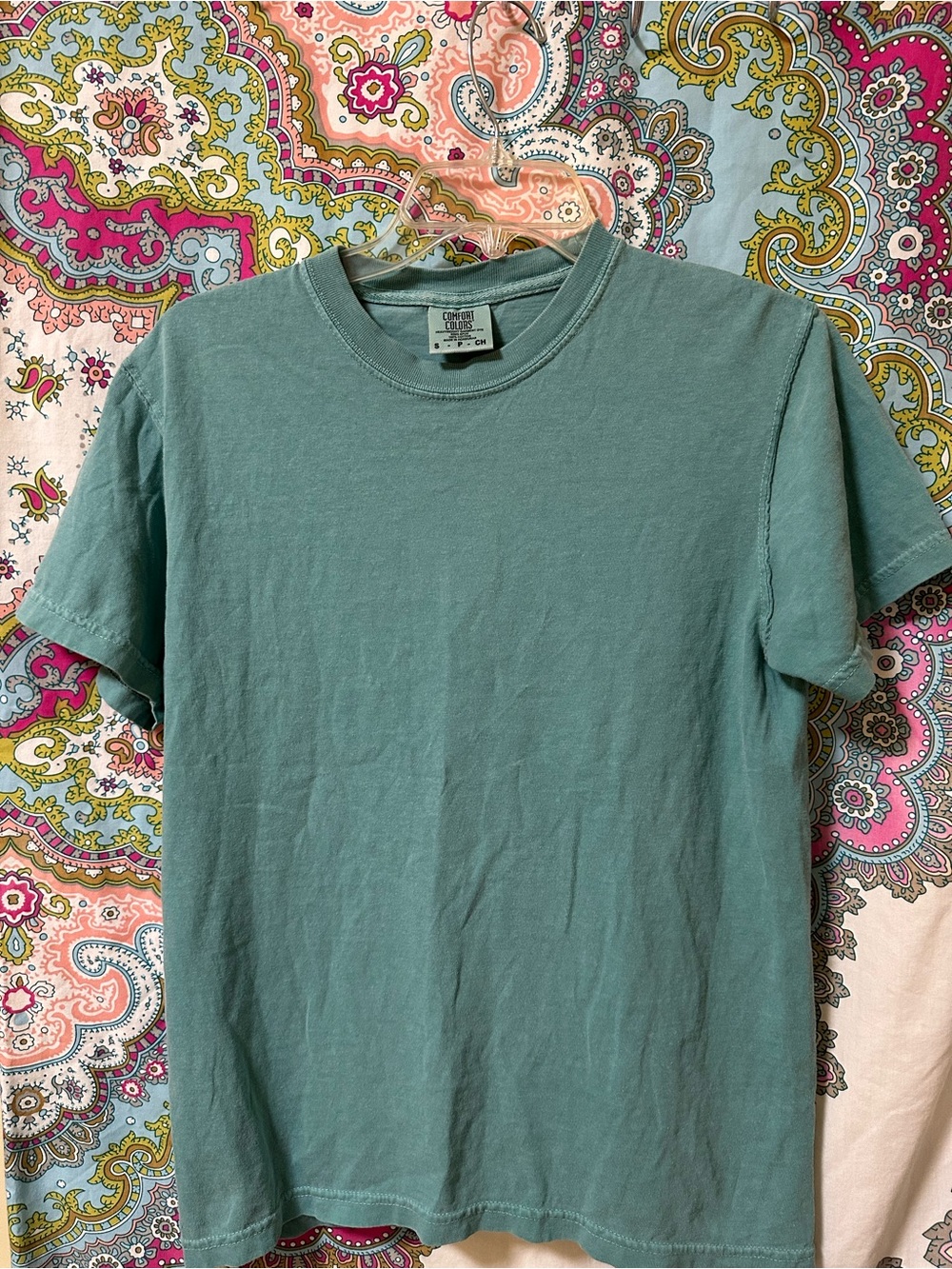 Comfort Colors Men's Short Sleeve Crewneck T-Shirt in Seafoam Green